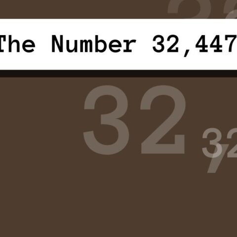 About The Number 32,447