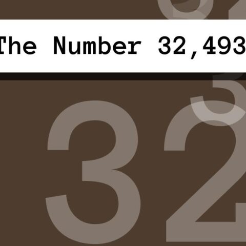 About The Number 32,493
