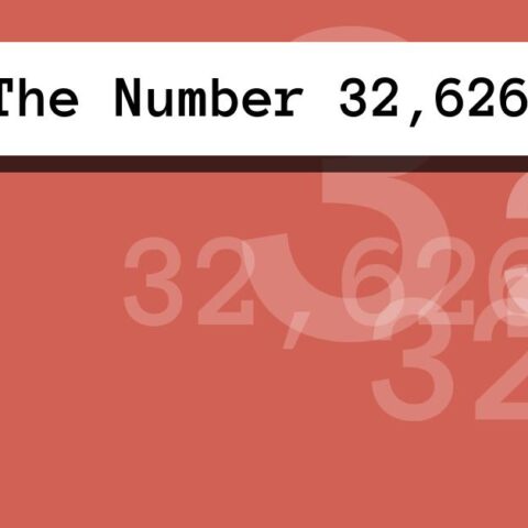 About The Number 32,626