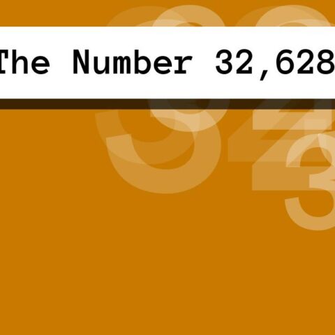 About The Number 32,628