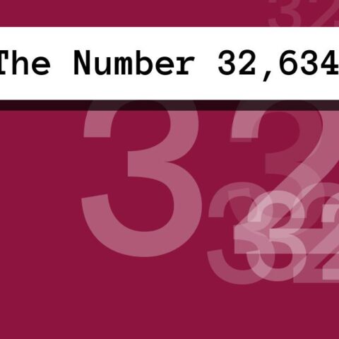 About The Number 32,634