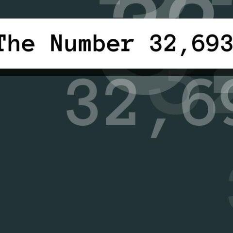 About The Number 32,693