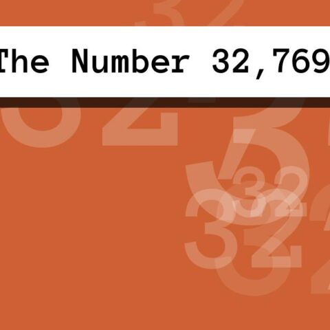 About The Number 32,769