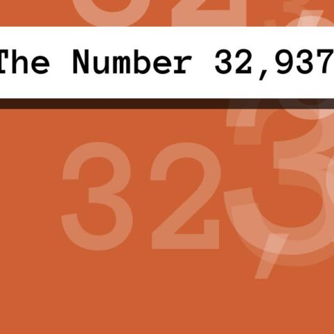 About The Number 32,937