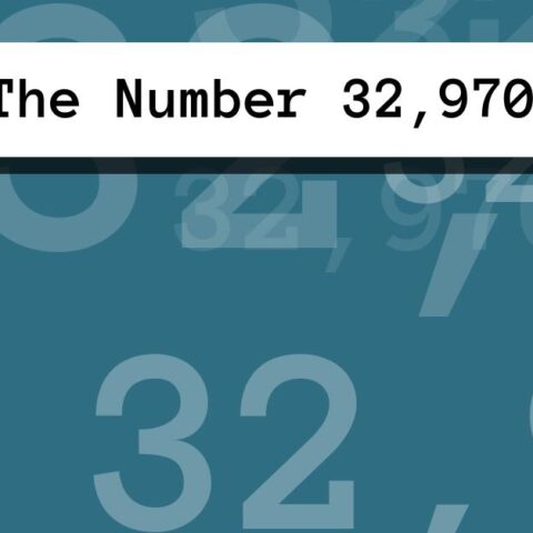About The Number 32,970
