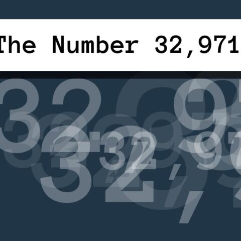 About The Number 32,971