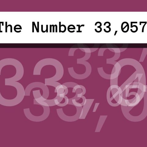 About The Number 33,057