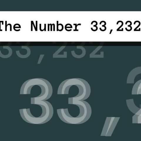 About The Number 33,232