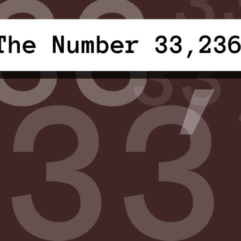About The Number 33,236
