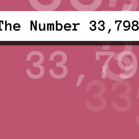 About The Number 33,798