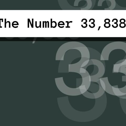 About The Number 33,838