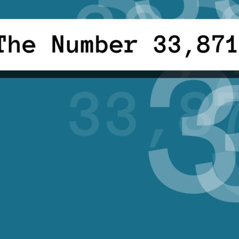 About The Number 33,871