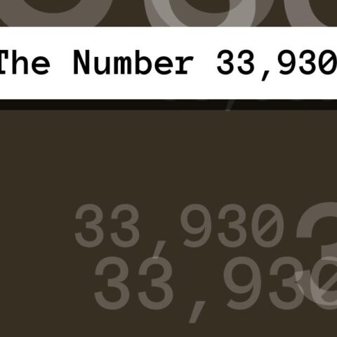 About The Number 33,930