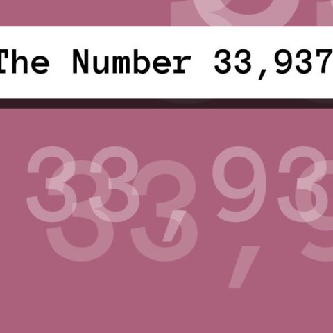 About The Number 33,937