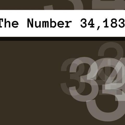 About The Number 34,183