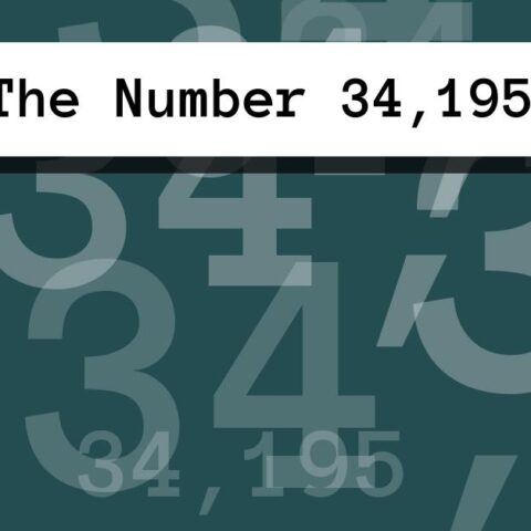 About The Number 34,195