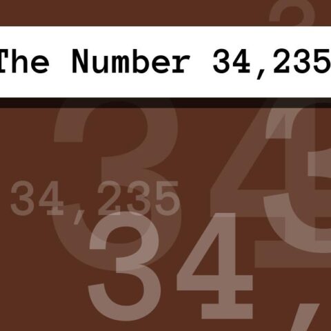 About The Number 34,235
