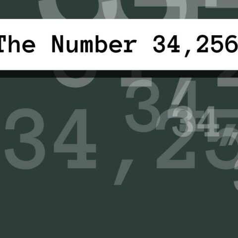 About The Number 34,256