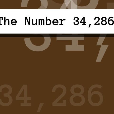 About The Number 34,286