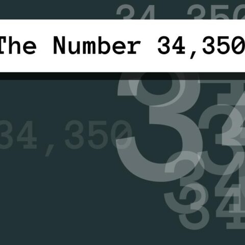 About The Number 34,350