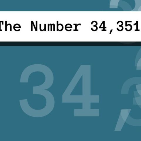 About The Number 34,351