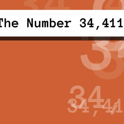 About The Number 34,411