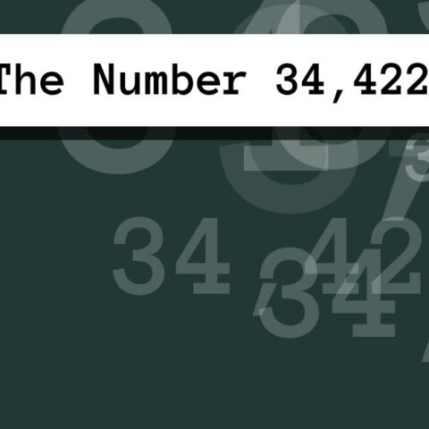 About The Number 34,422