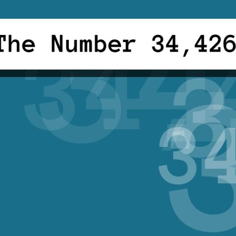 About The Number 34,426