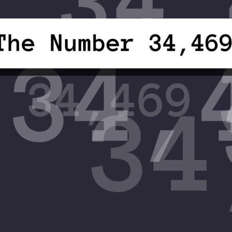 About The Number 34,469