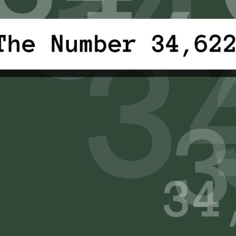 About The Number 34,622