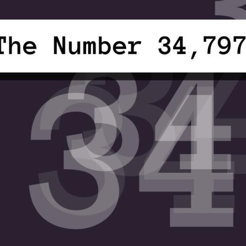 About The Number 34,797
