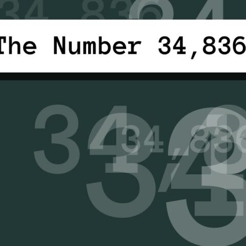 About The Number 34,836