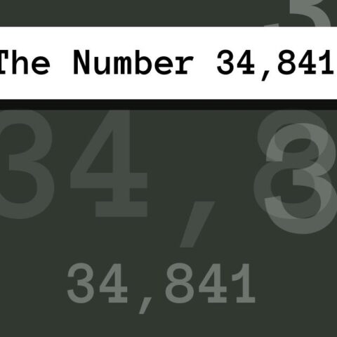 About The Number 34,841