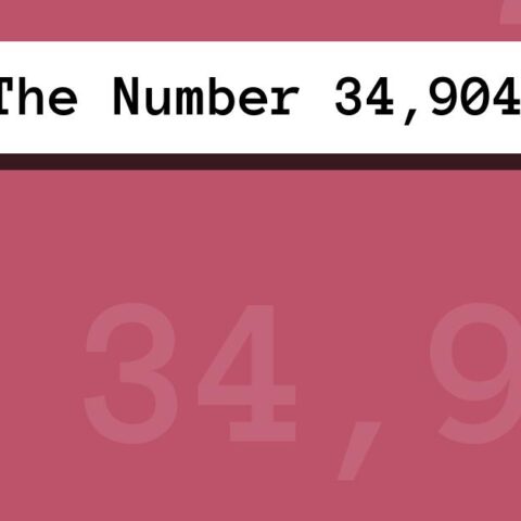 About The Number 34,904