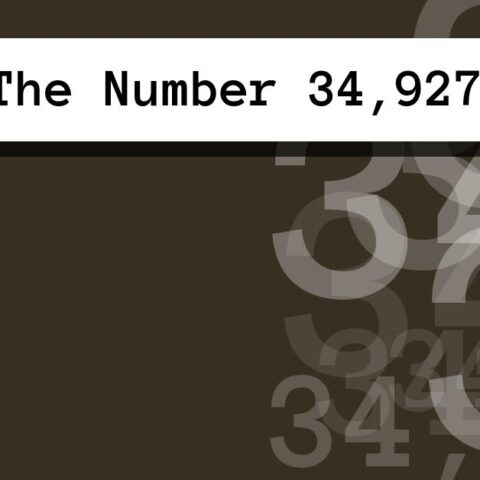 About The Number 34,927