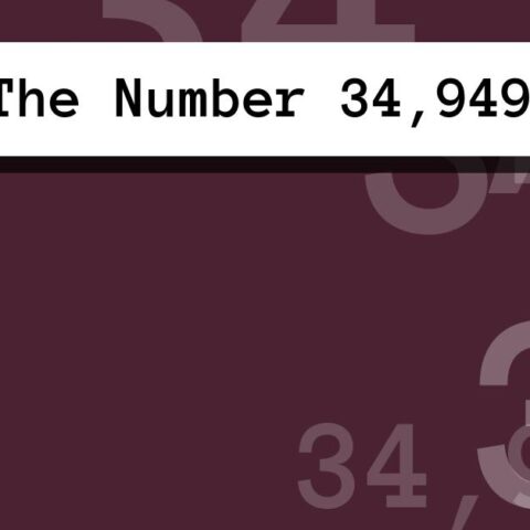About The Number 34,949