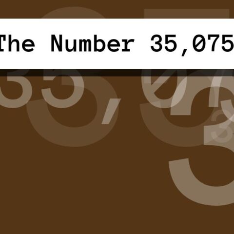 About The Number 35,075
