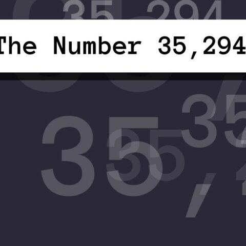 About The Number 35,294