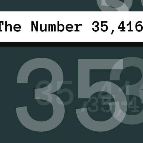 About The Number 35,416