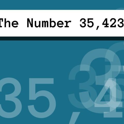 About The Number 35,423