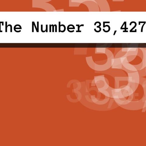 About The Number 35,427