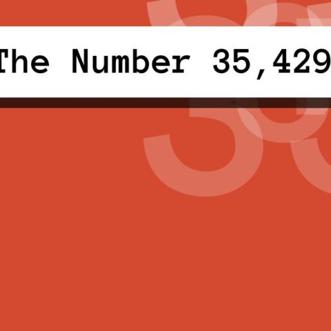 About The Number 35,429