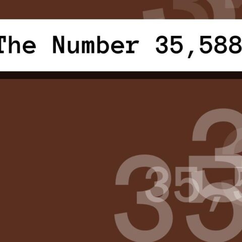 About The Number 35,588