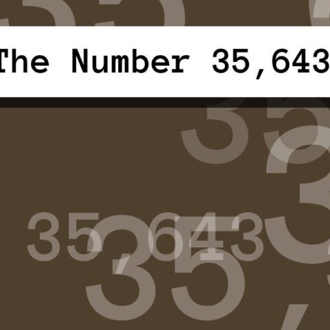 About The Number 35,643