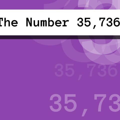About The Number 35,736