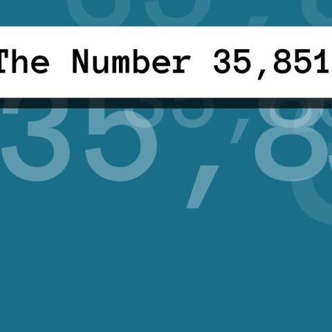About The Number 35,851