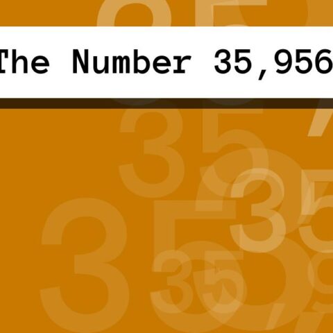 About The Number 35,956