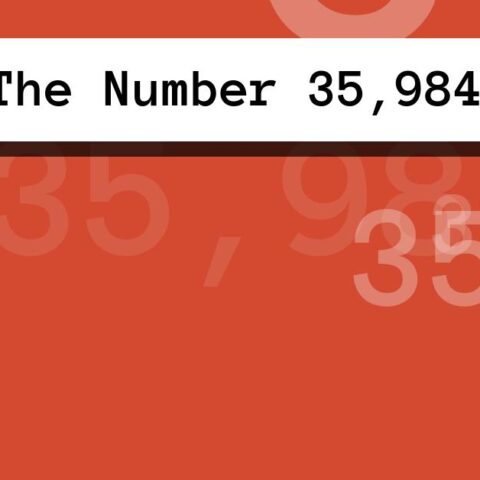About The Number 35,984