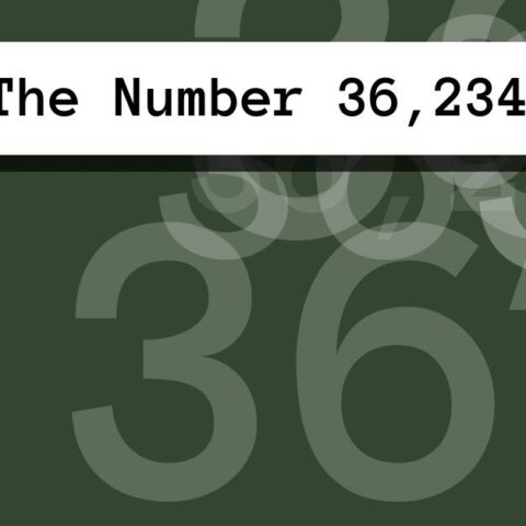 About The Number 36,234