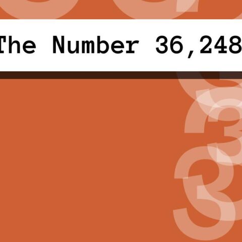 About The Number 36,248